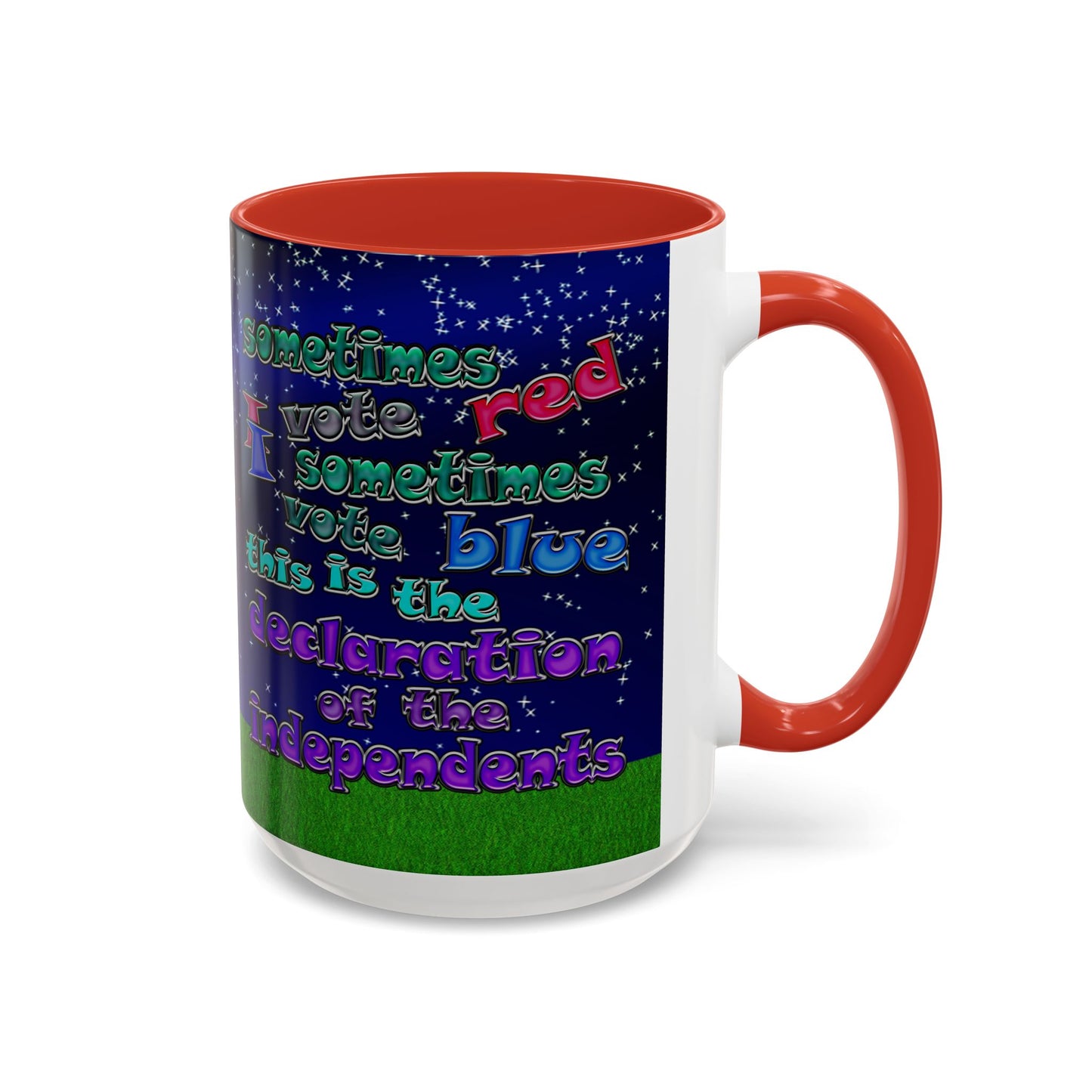 declaration of the independents - Accent Mug ('snoops' background)