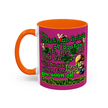christmas spirits of boston - Accent Mug (pink)