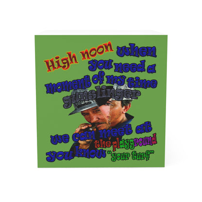 high noon - note cube (green)