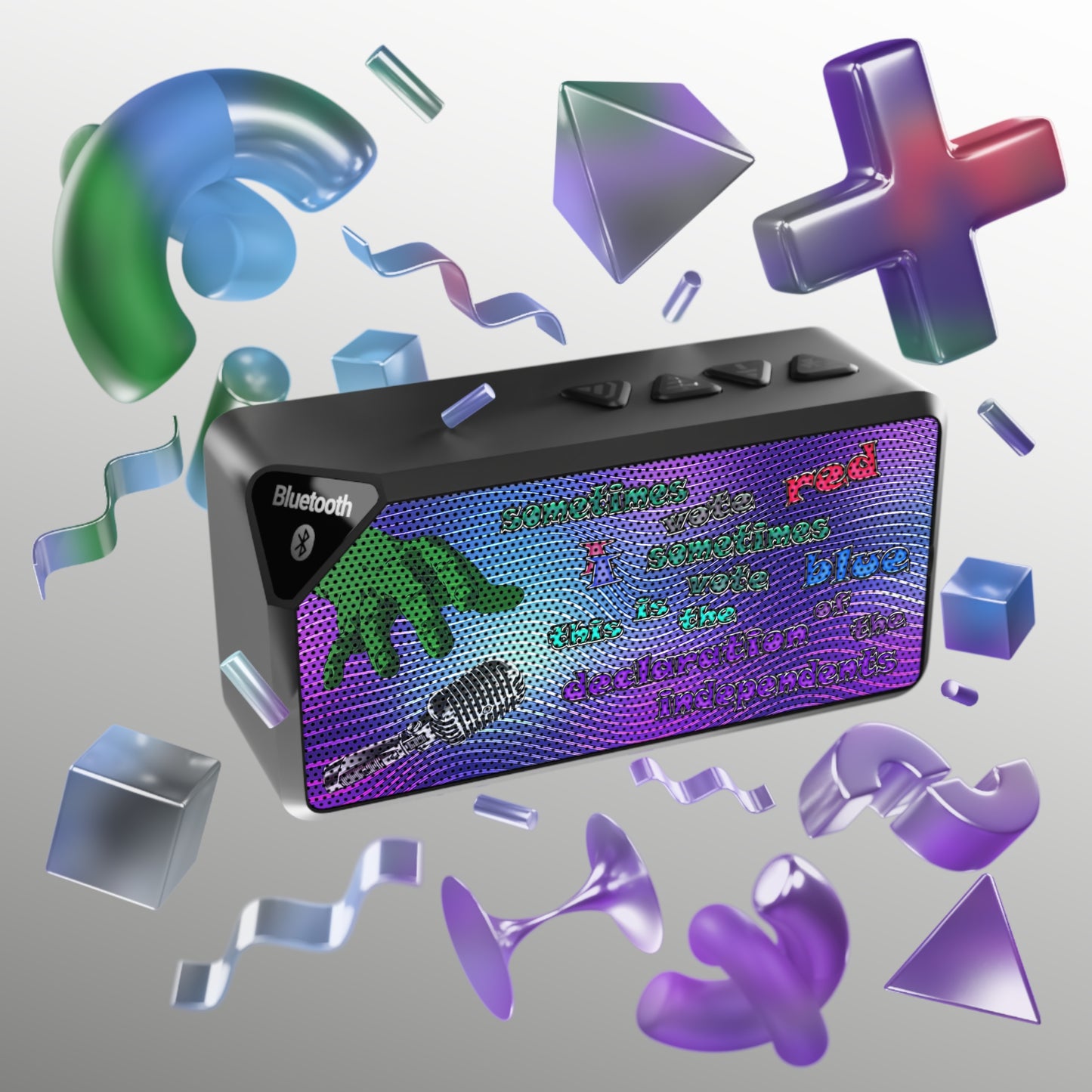 declaration of the independents - Jabba Bluetooth Speaker (purple wave)