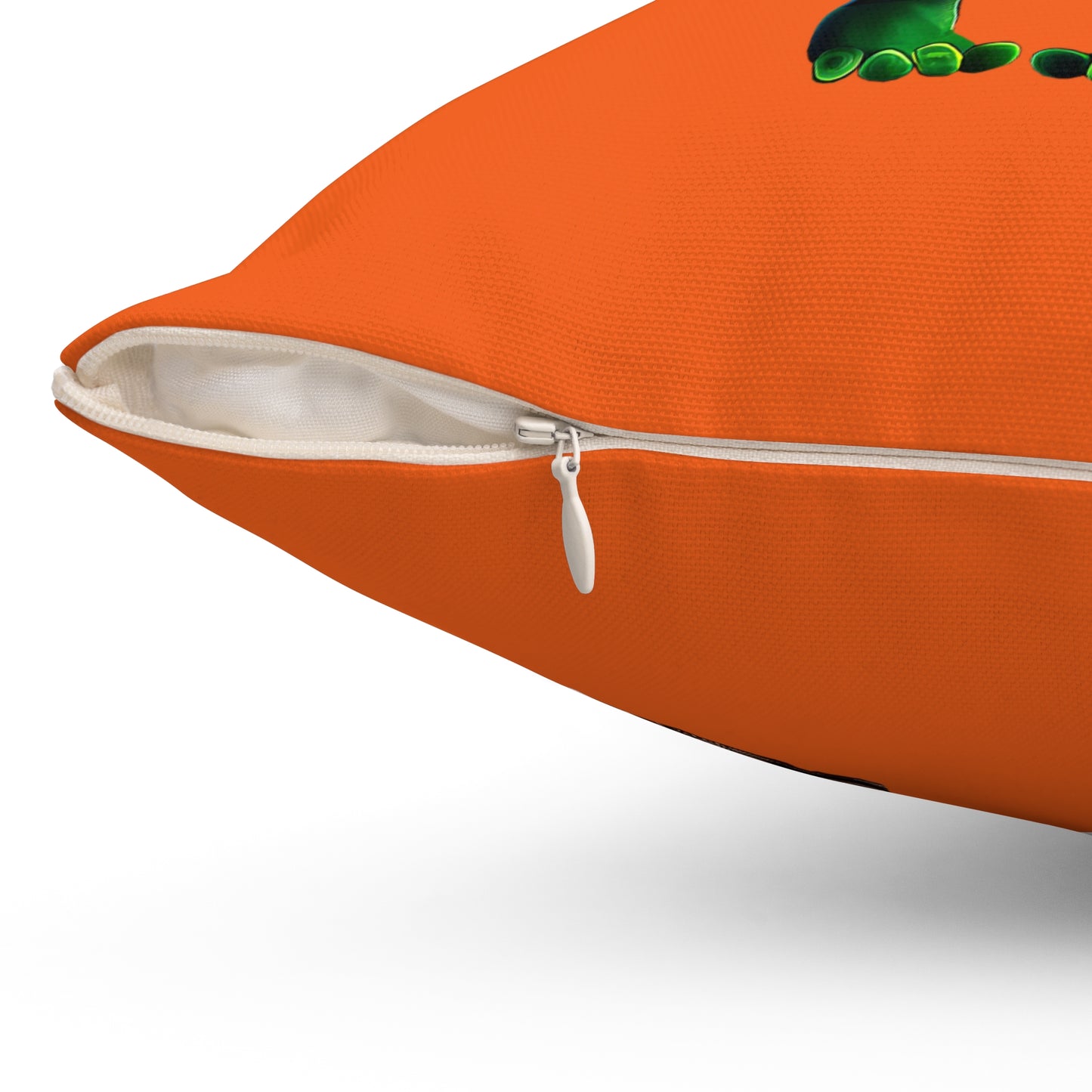 I don't care that your grey - Spun Polyester Square Pillow - (orange)