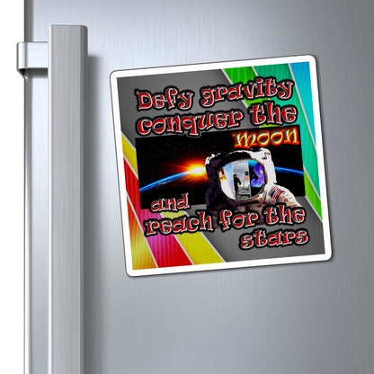 defy conquer reach - Magnets - (rainbow split)