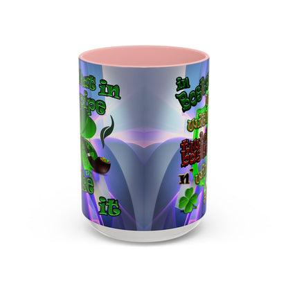 celtics logo - Accent Mug (grey-pink wave)