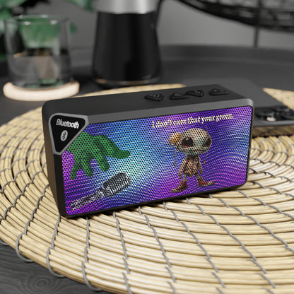 I don't care that your green - Jabba Bluetooth Speaker (purple wave)