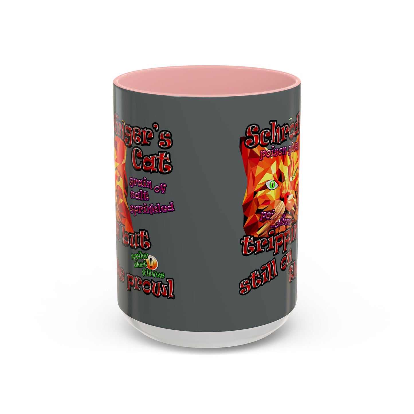 schrodinger's cat - Accent Mug (dark grey)