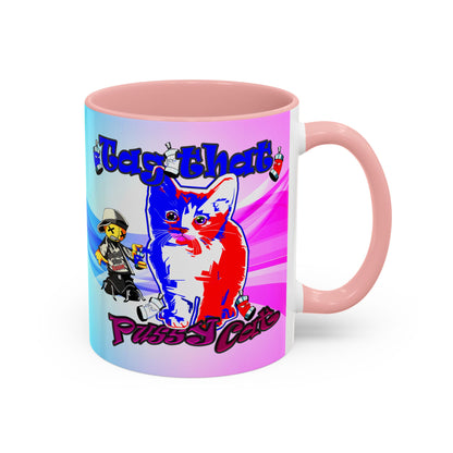 tag that - Accent Mug (light blue-pink wave)