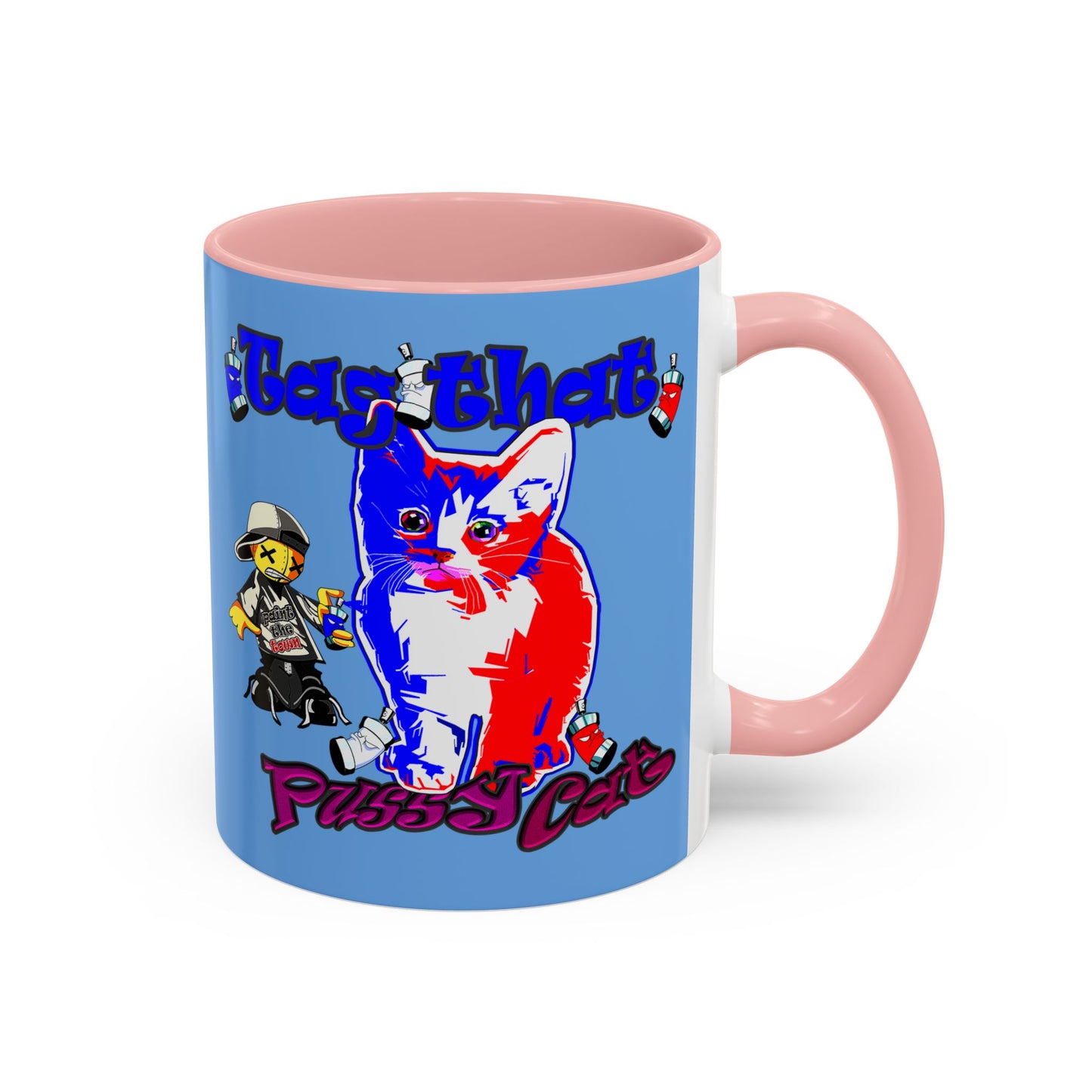 tag that - Accent Mug (light blue)