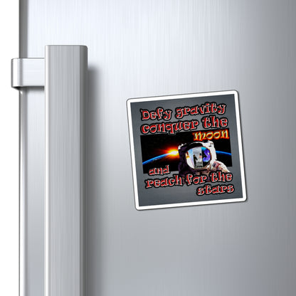 defy conquer reach - Magnets - (grey-light grey)
