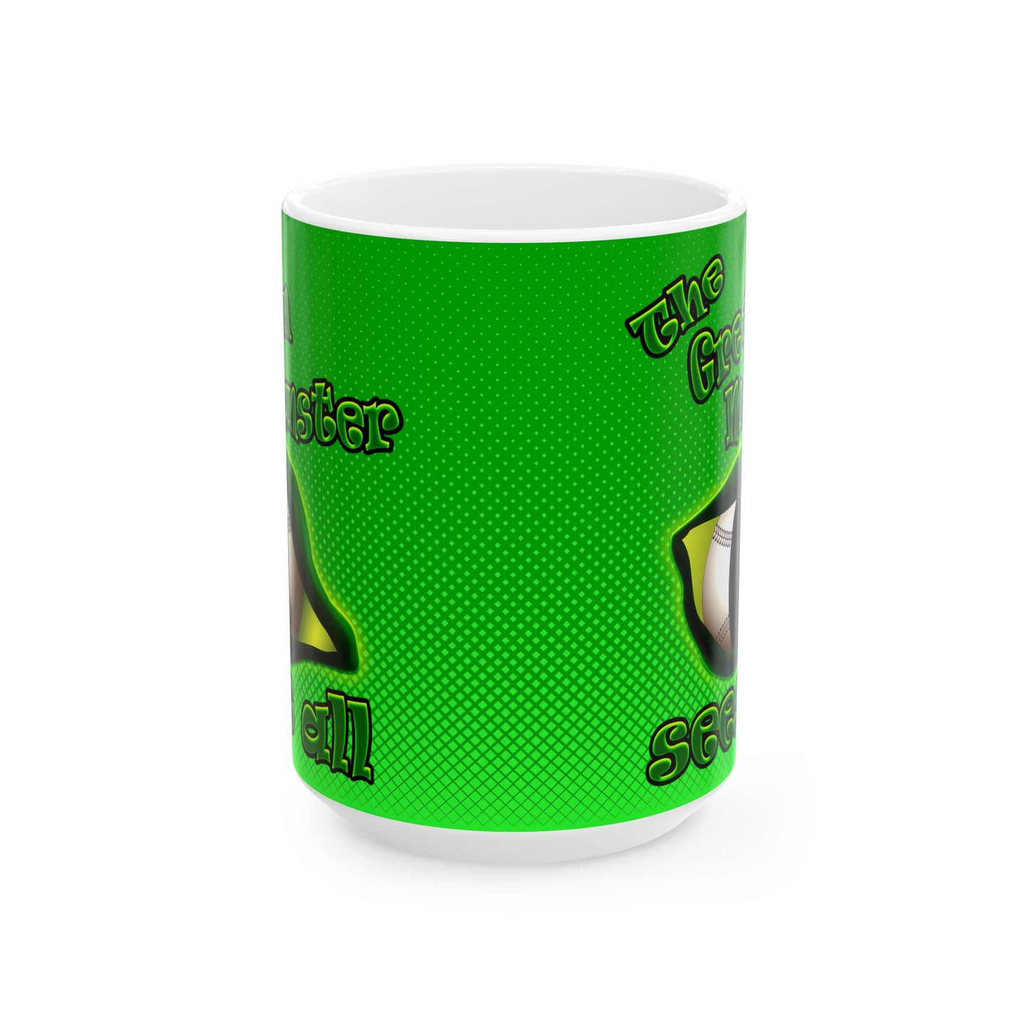 green monster - White Mug (logo green)
