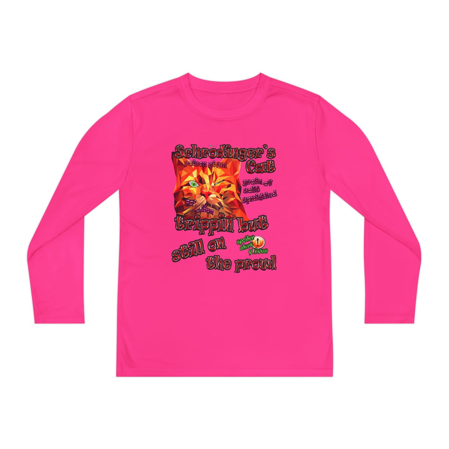 schrodinger's cat - Youth Long Sleeve Competitor Tee