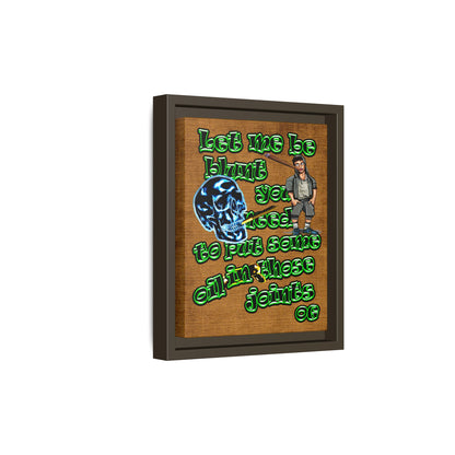 og - framed canvas art (brown papyrus)