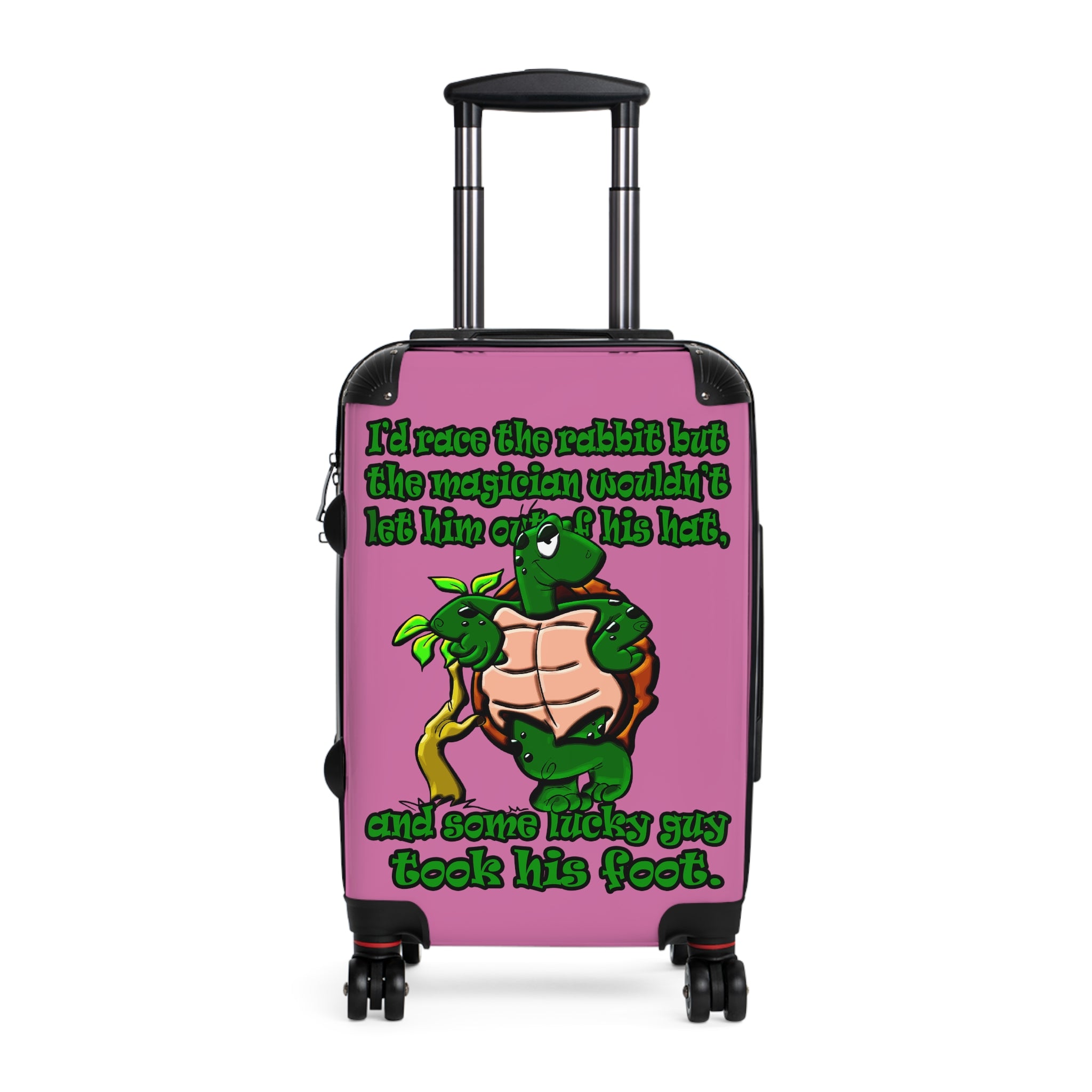 turtle race - Suitcase (light pink)