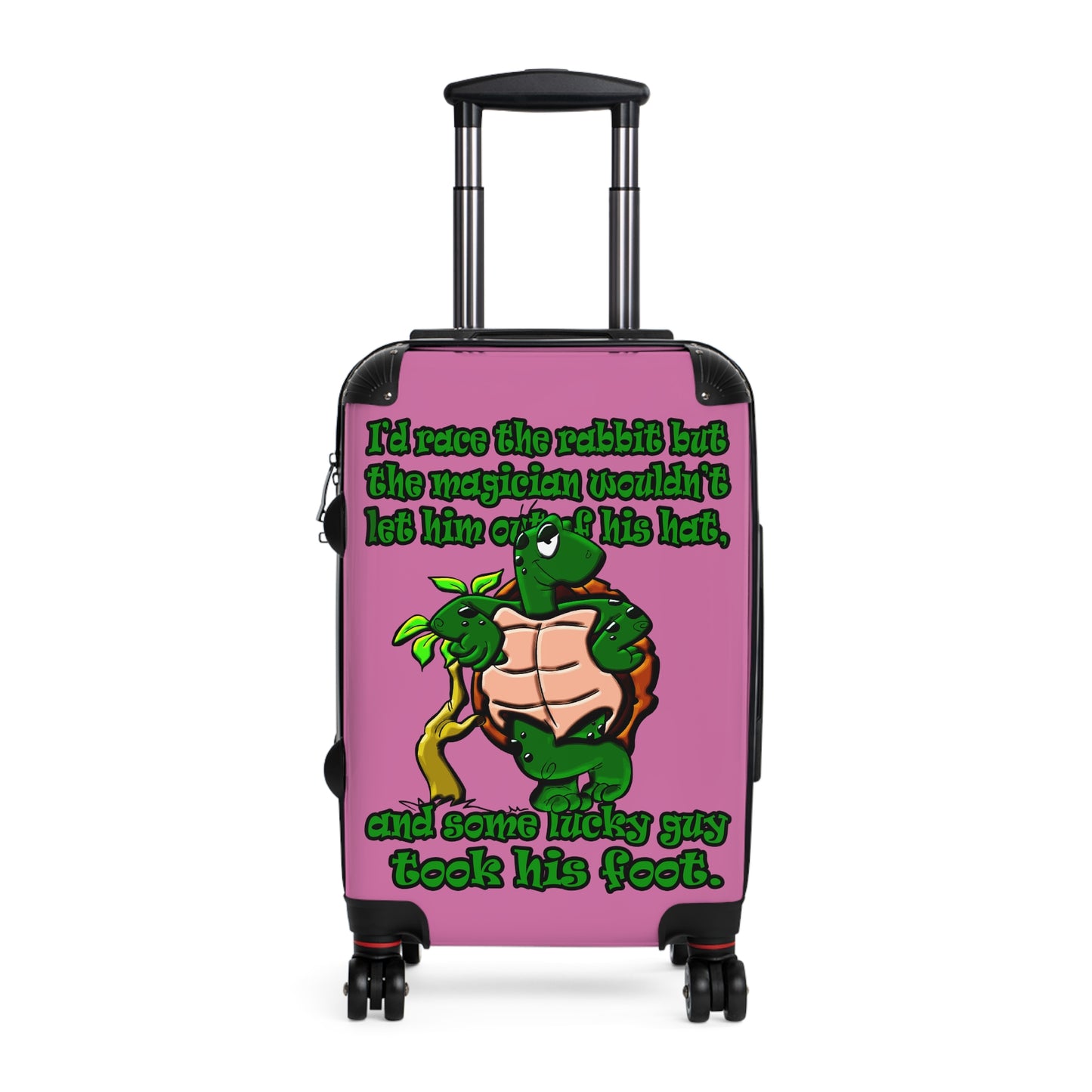 turtle race - Suitcase (light pink)