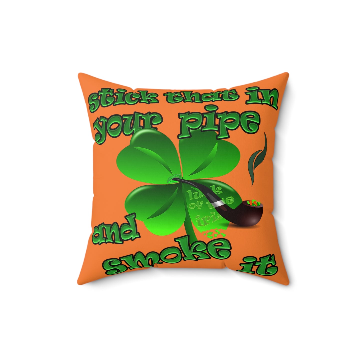 celtics logo - Spun Polyester Square Pillow - (crusta)