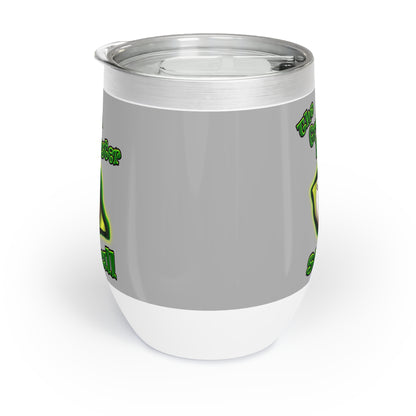 green monster - Chill Wine Tumbler (light grey)