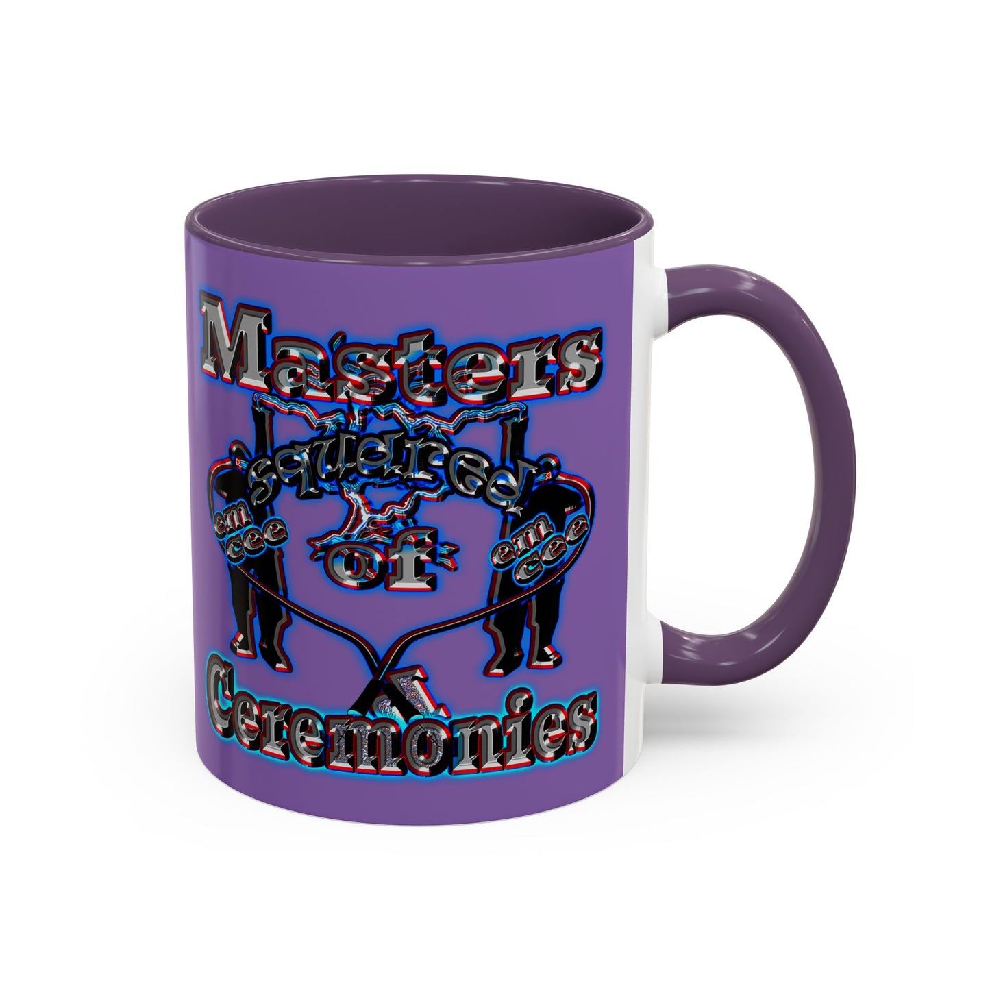 em cee squared - Accent Mug (light purple)