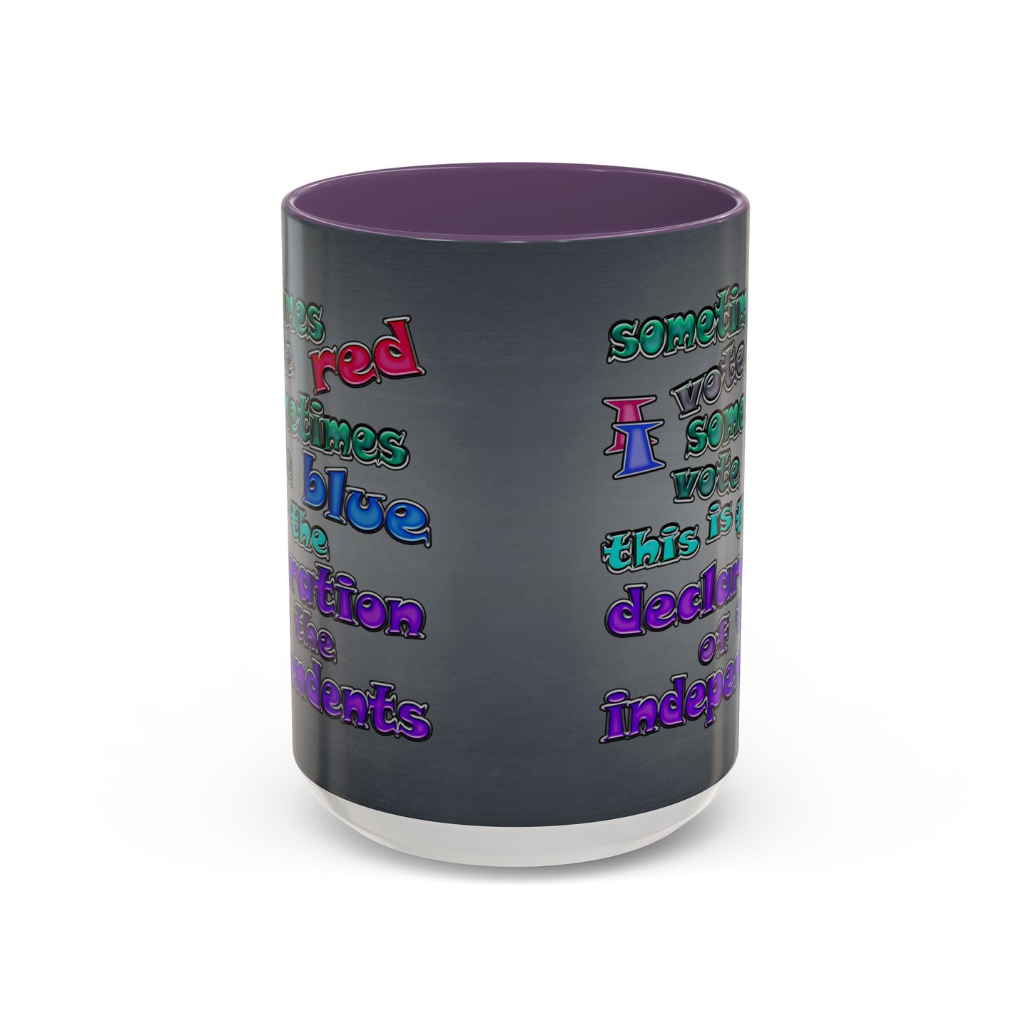 declaration of the independents - Accent Mug (grey-light grey)