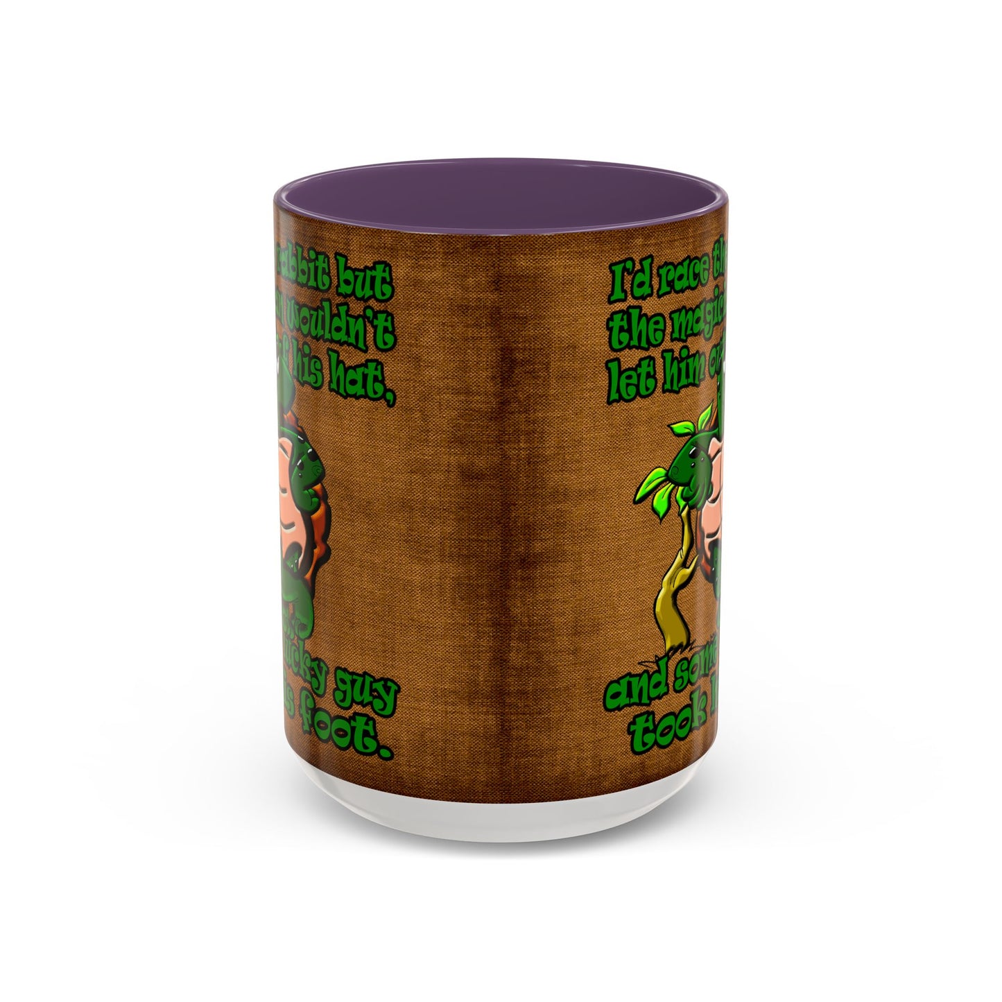turtle race - Accent Mug (brown papyrus)