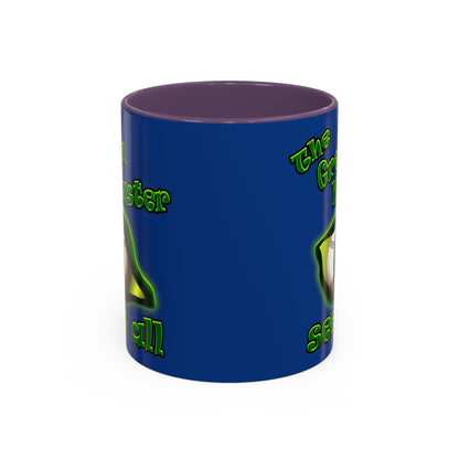 green monster - Accent Mug (dark blue)