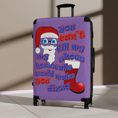 santa's shoes - Suitcase (light purple)