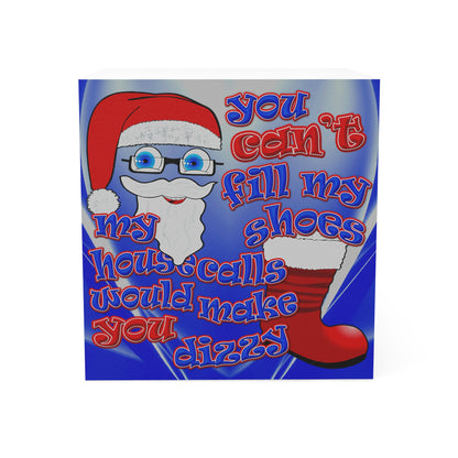 santa's shoes - note cube (blue-white wave)