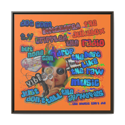 drop the beat - framed canvas art (crusta)