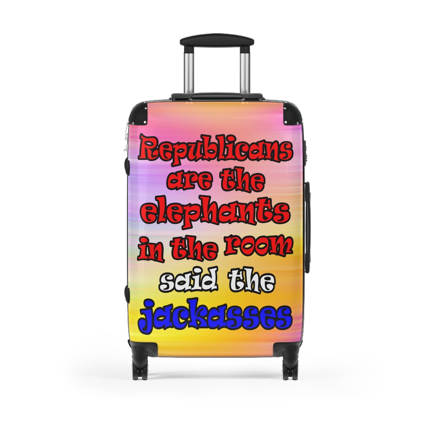 donkeys and elephants - Suitcase (color blur)