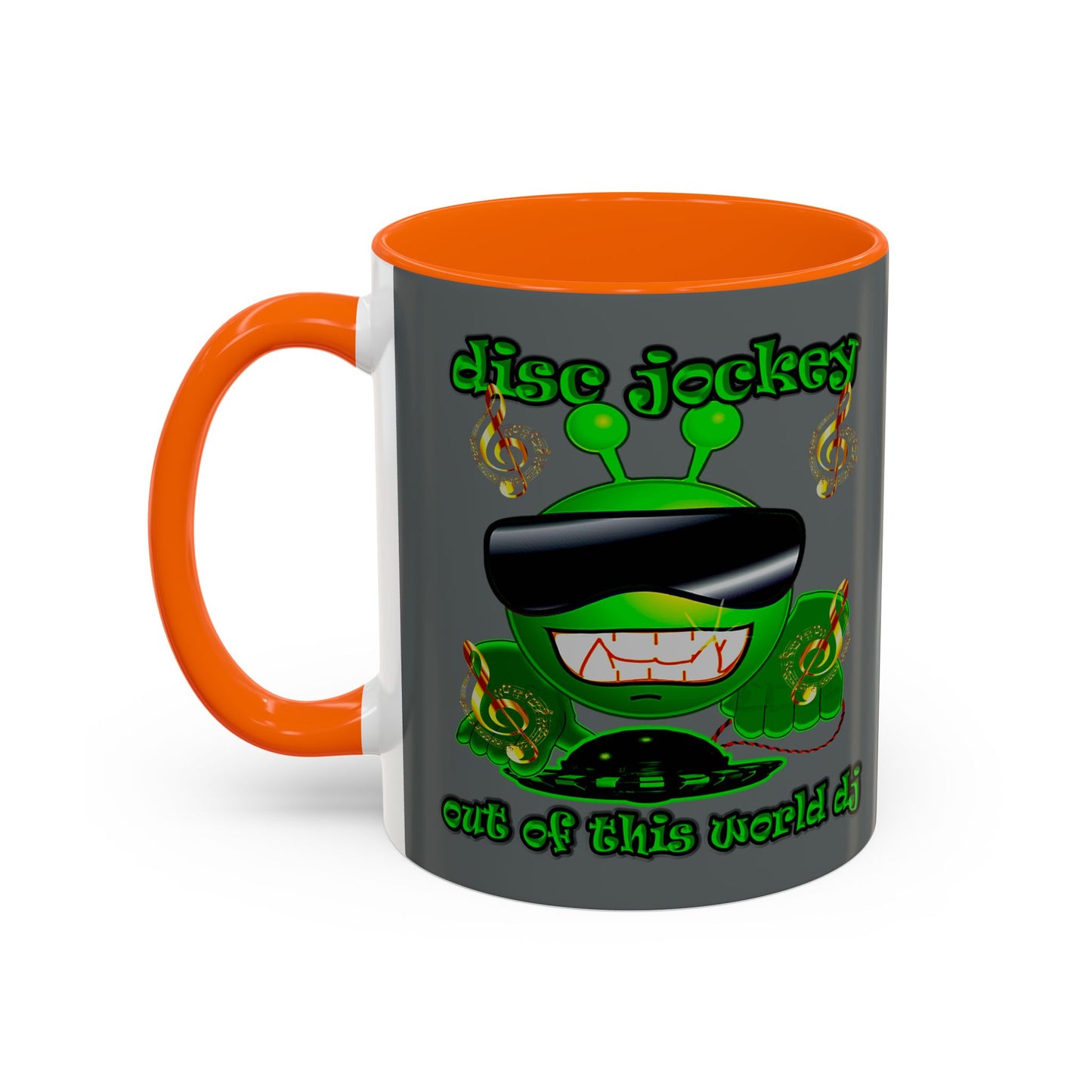 disc jockey - Accent Mug (dark grey)
