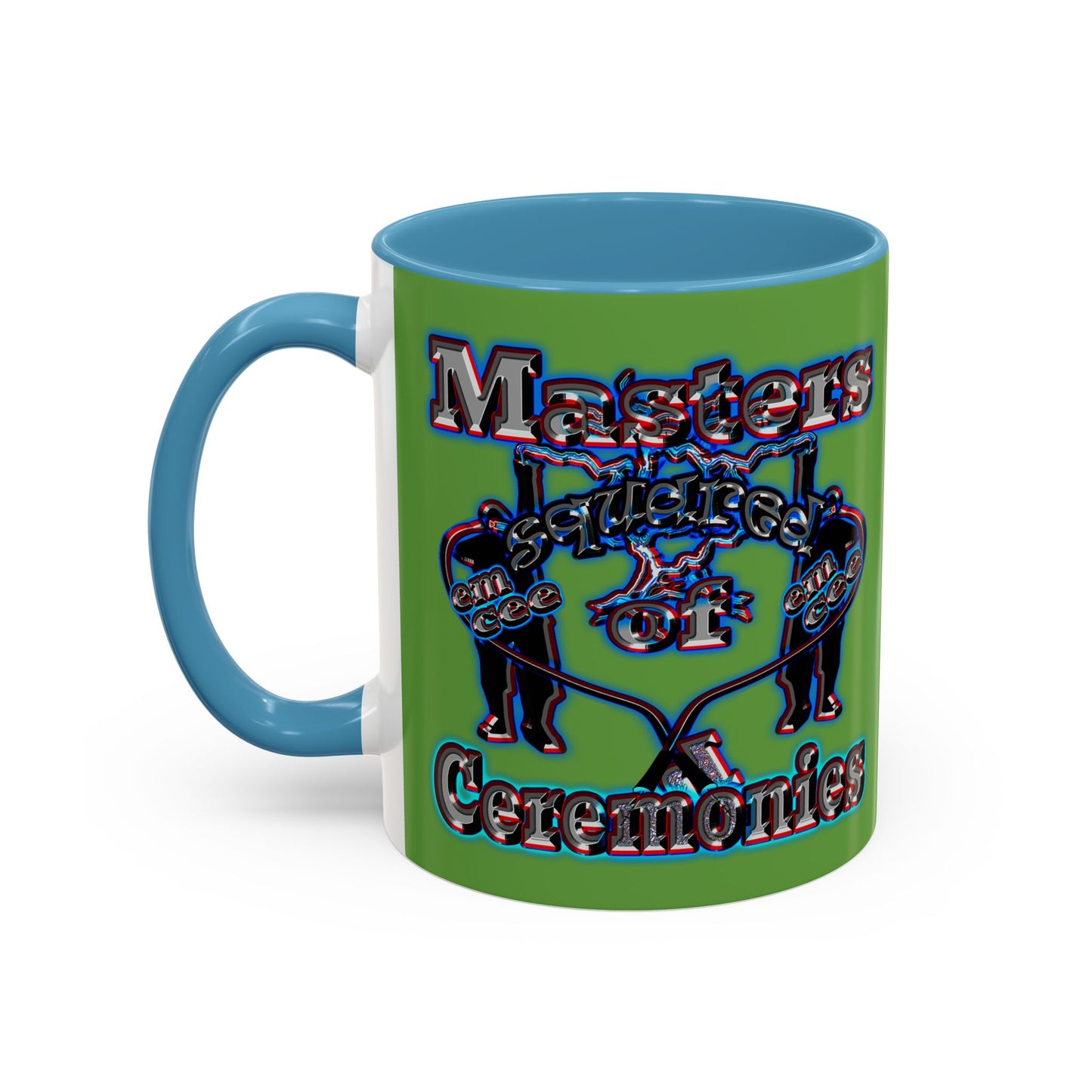 em cee squared - Accent Mug (green)