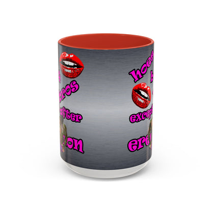 hoes b4 bros - Accent Mug (brushed nickel)