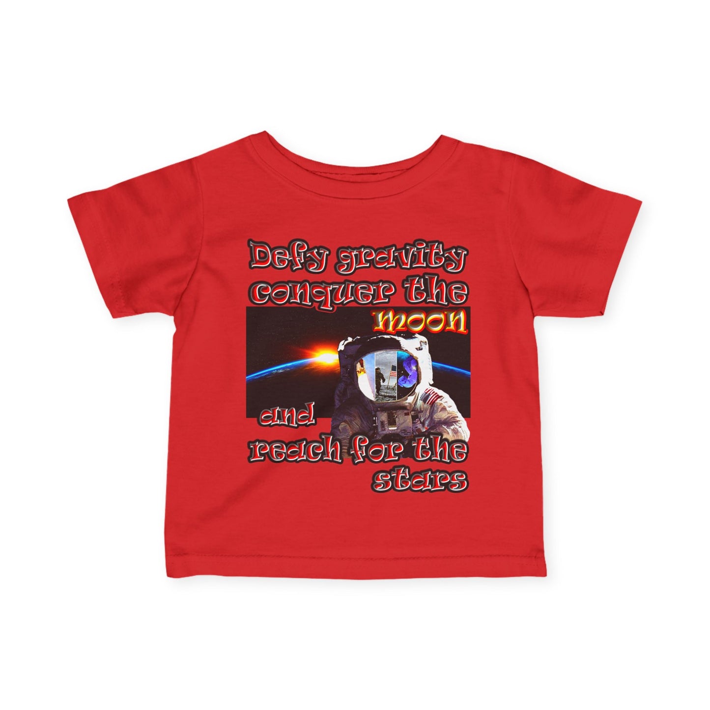 defy conquer reach - Infant Fine Jersey Tee