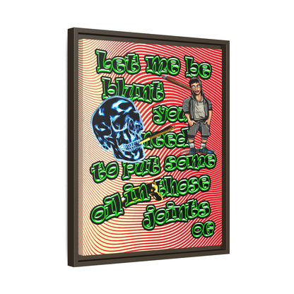 og - framed canvas art (yellow-orange wave)