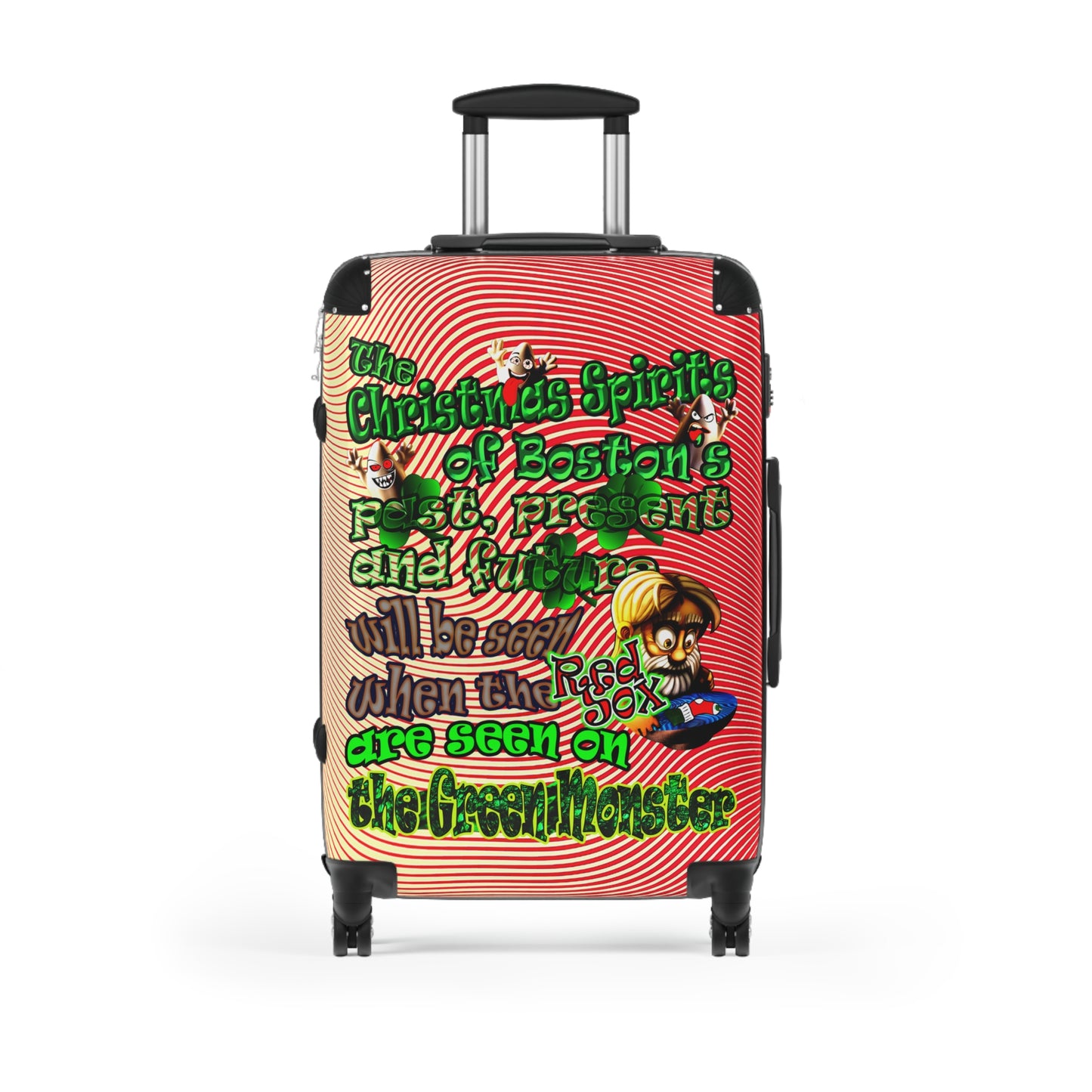 christmas spirits of boston - Suitcase (yellow-orange wave)