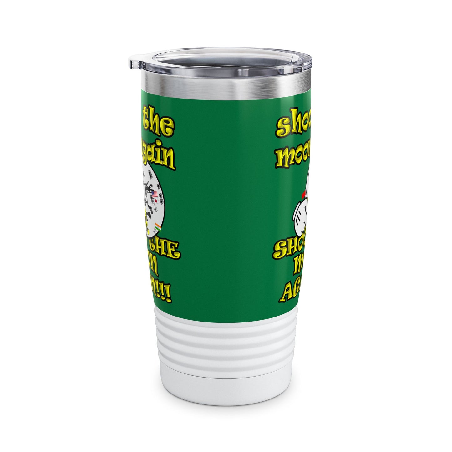 shoot the moon again - Ringneck Tumbler, 20oz (dark green)