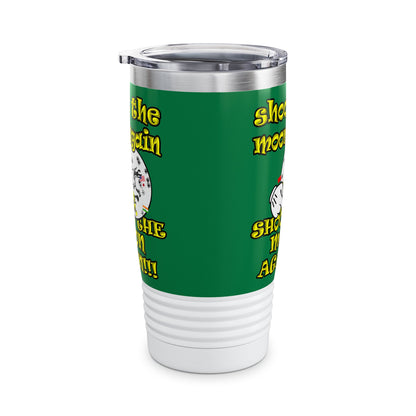 shoot the moon again - Ringneck Tumbler, 20oz (dark green)