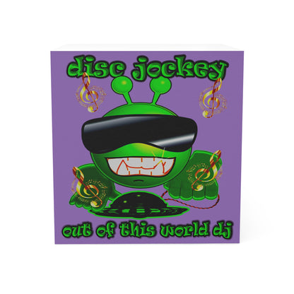 disc jockey - note cube (light purple)