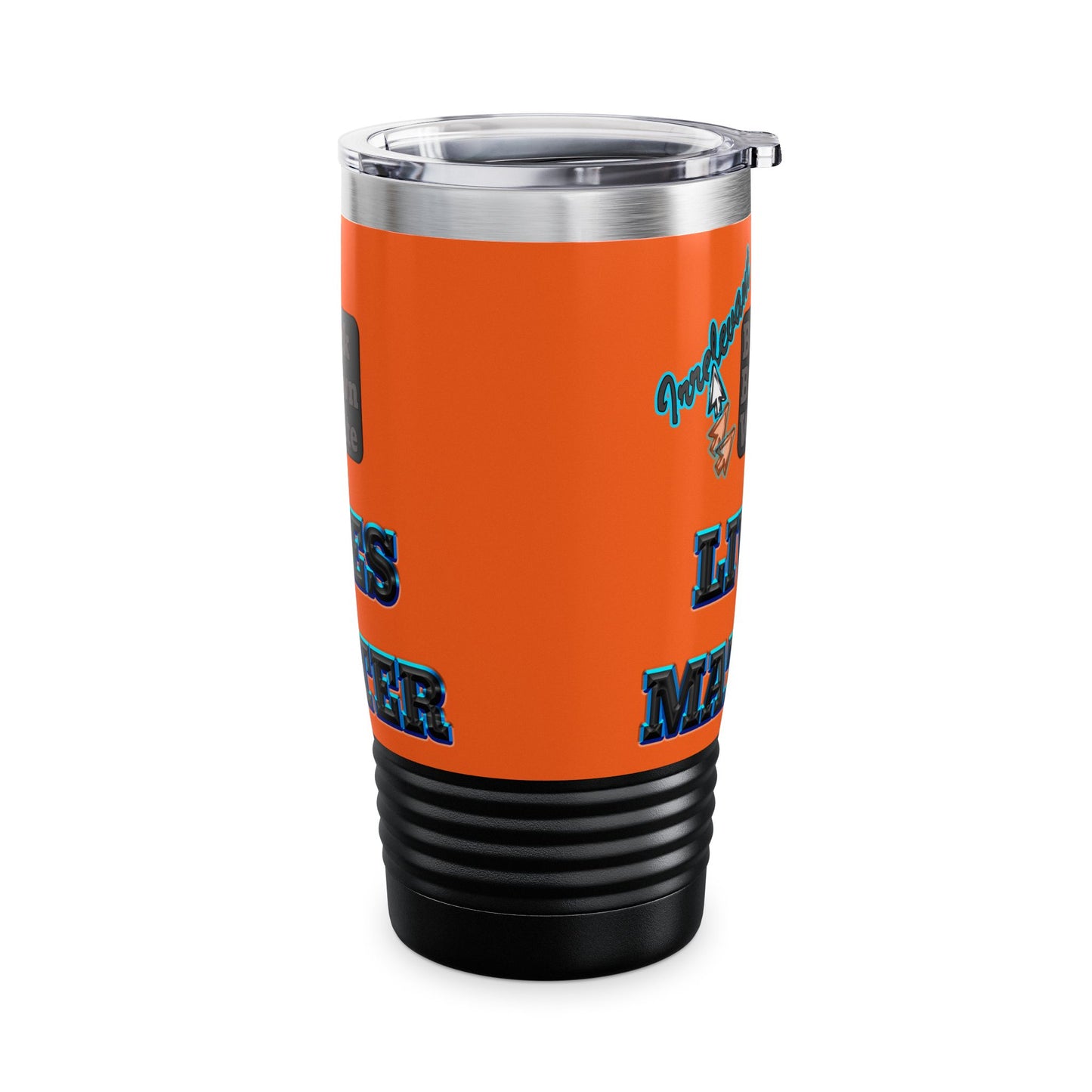irrelevant - Ringneck Tumbler, 20oz (orange)
