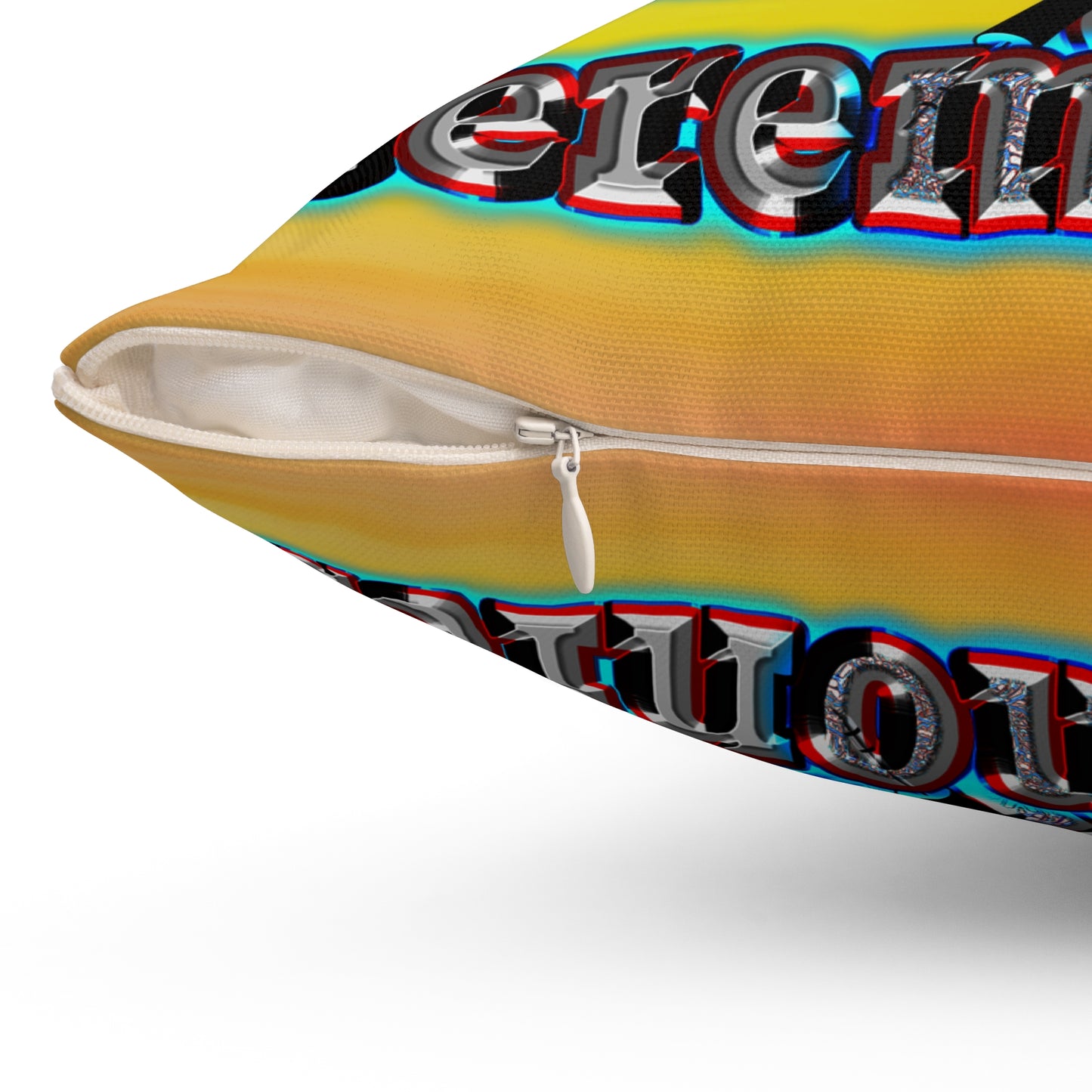 em cee squared - Spun Polyester Square Pillow - (color blur)