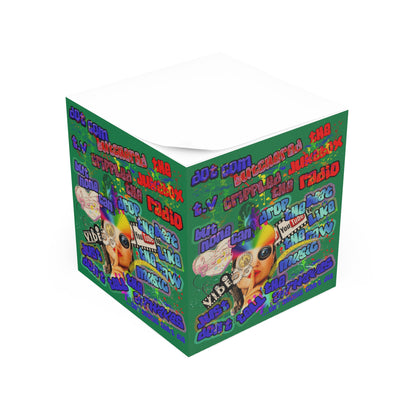 drop the beat - note cube (dark green)