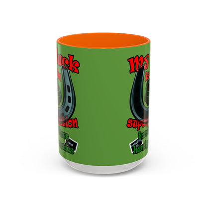 my luck - Accent Mug (green)
