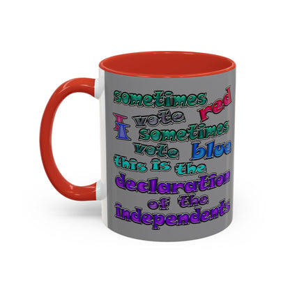 declaration of the independents - Accent Mug (grey)
