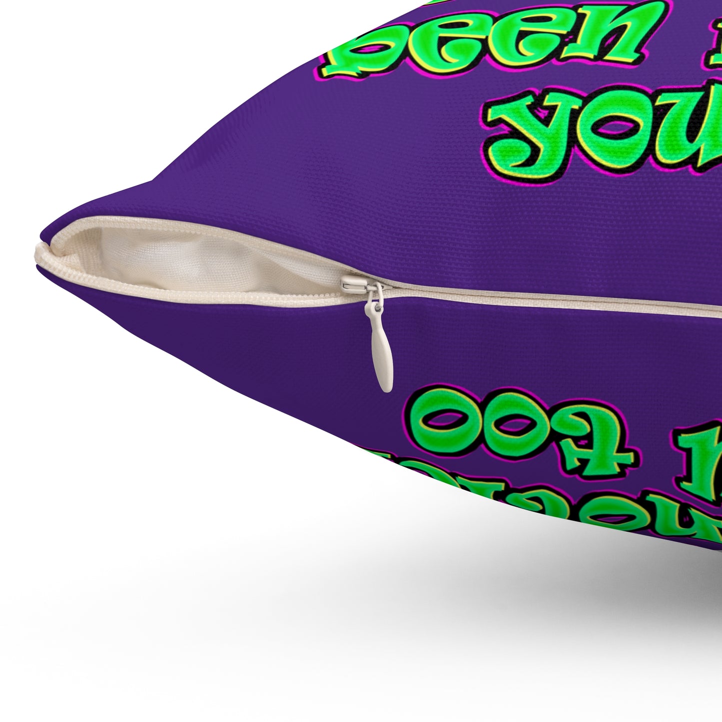 noticed you noticing - Spun Polyester Square Pillow - (purple)