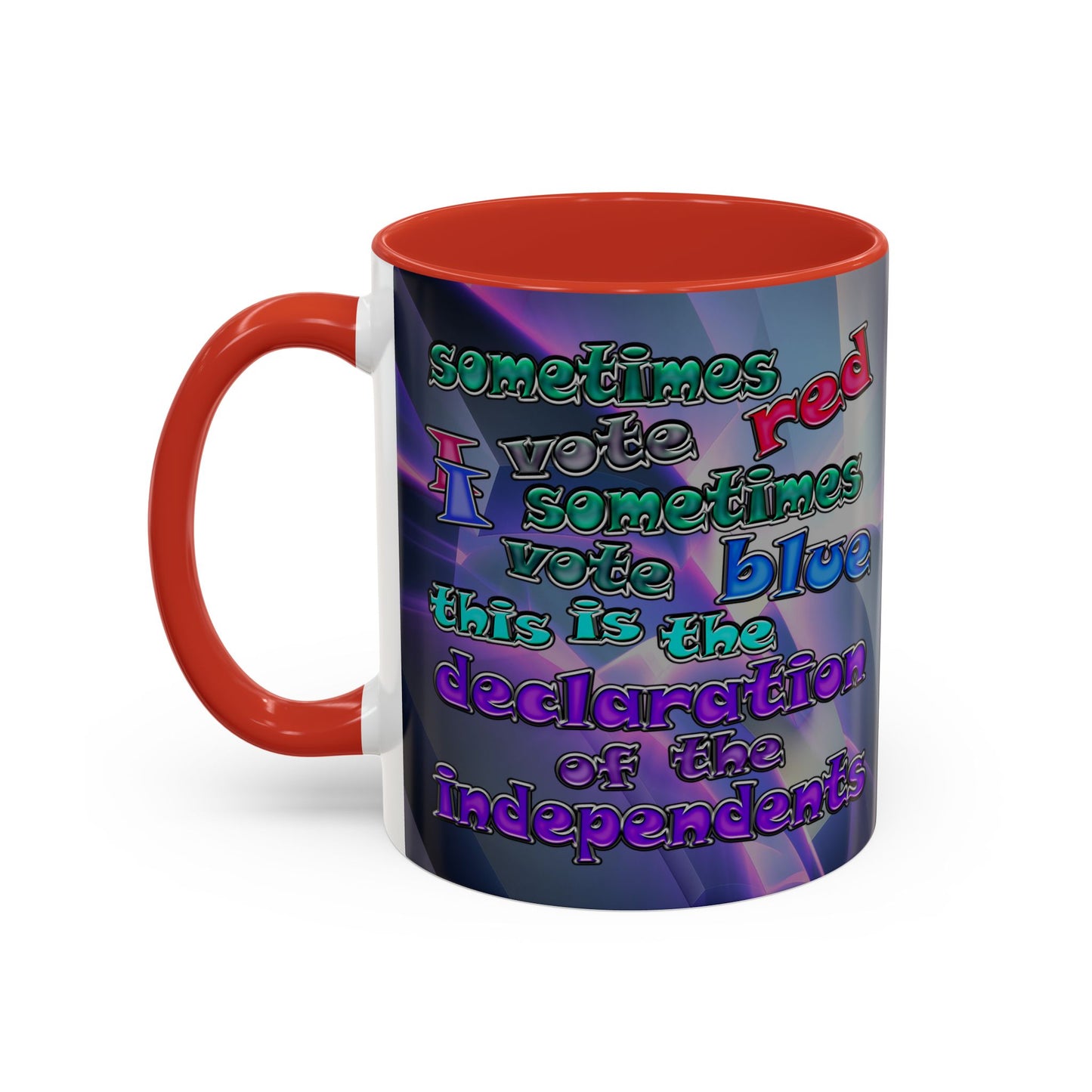 declaration of the independents - Accent Mug (grey-pink wave)