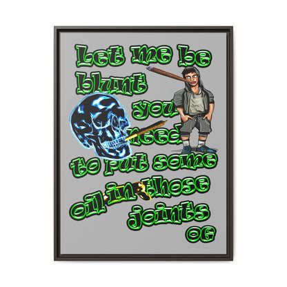 og - framed canvas art (light grey)