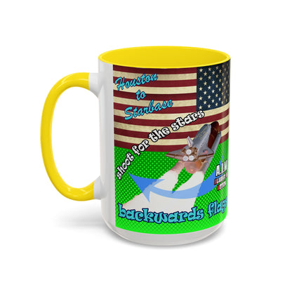 shoot for the stars - Accent Mug (logo green)