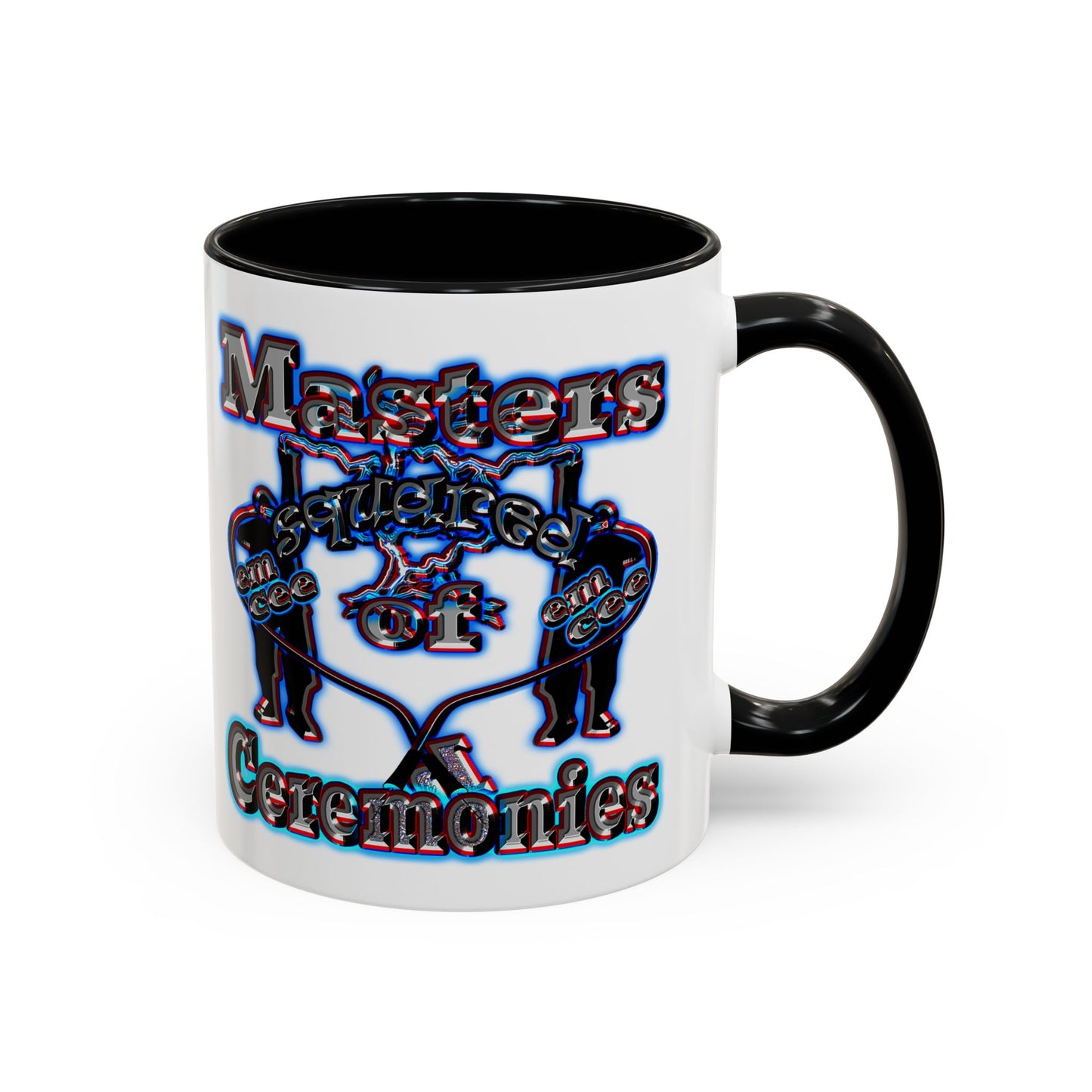 em cee squared - Accent Mug (white)