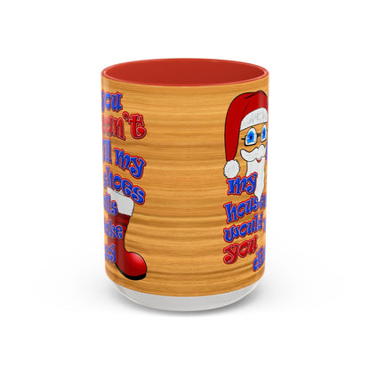 santa's shoes - Accent Mug (butterscotch wood finish)