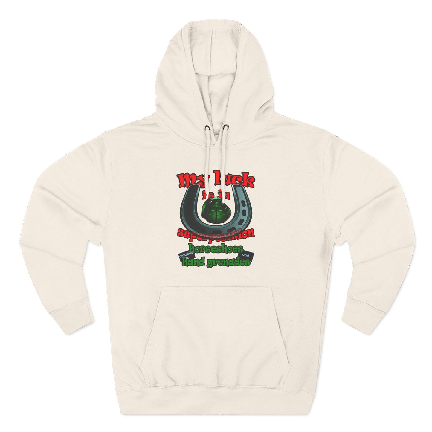 my luck - Three-Panel Fleece Hoodie