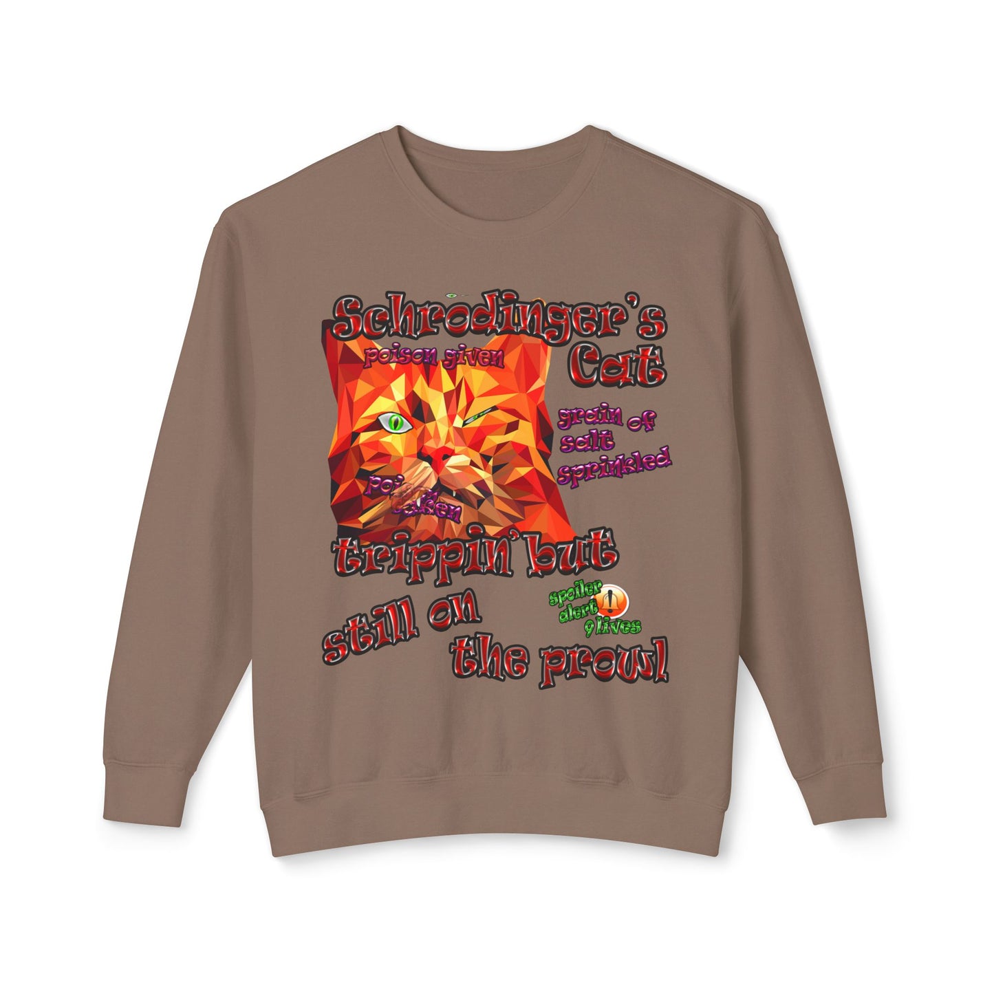 schrodinger's cat - Unisex Lightweight Crewneck Sweatshirt