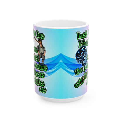 og - White Mug (light blue-pink wave)